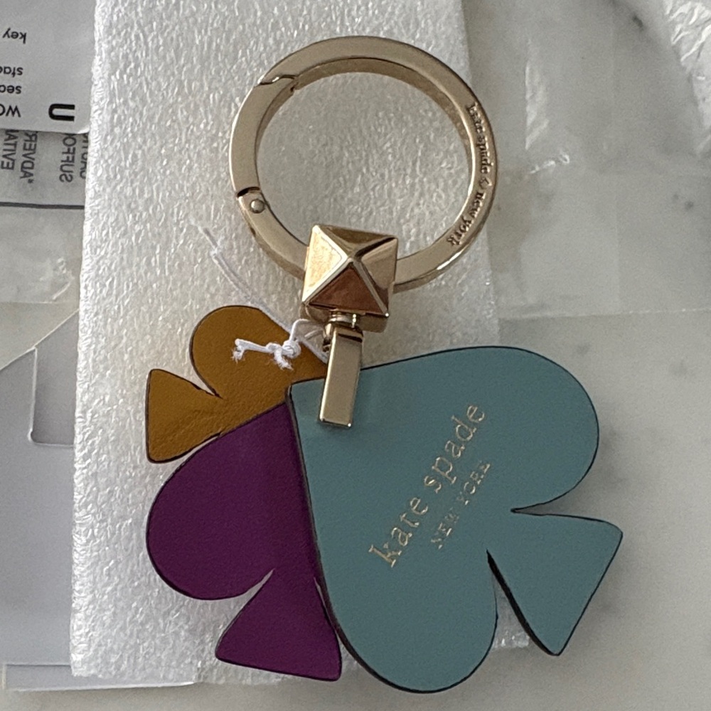 Kate Spade triple spades leather  Key Holder